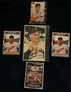 Harmon Killebrew 5-Card Baseball Lot – 1964 Topps Giants + HOF Twins