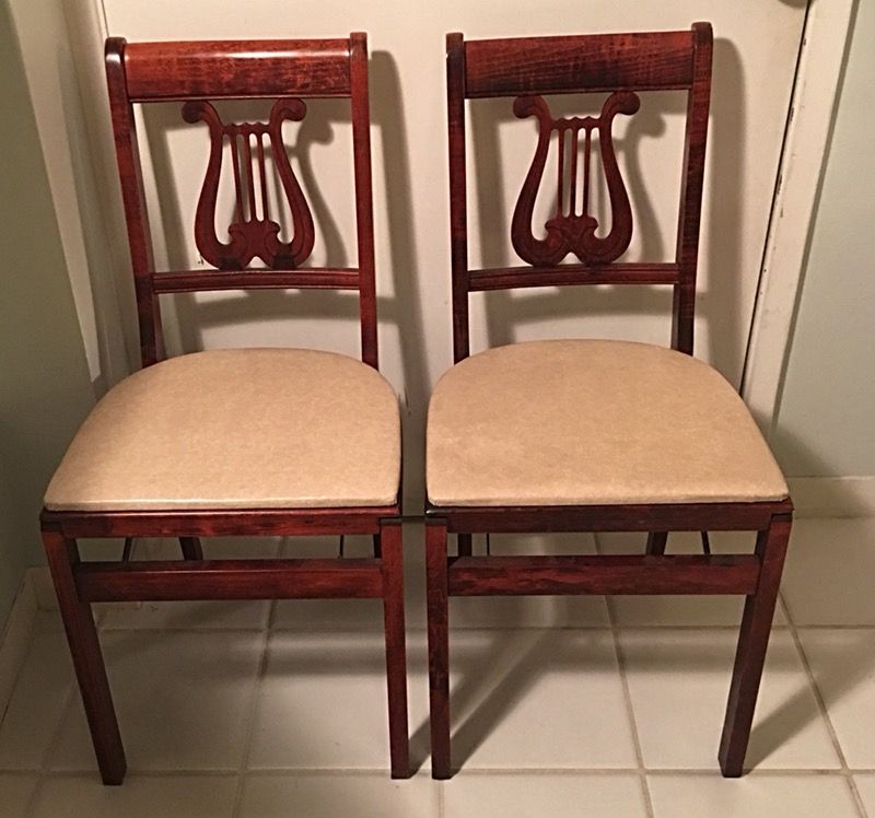 Vintage Stakmore Folding Chairs