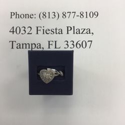 White Gold Ring With Diamonds 