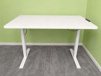 Electric Height-Adjustable Standing Desk White