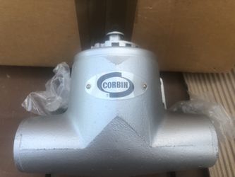 CORBIN, USA MADE, SOLID CAST IRON, BRAND NEW OLD STOCK POT BELLY VINTAGE DOOR CLOSER