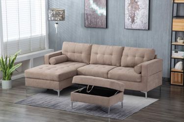 Brand New Sectional & Ottoman