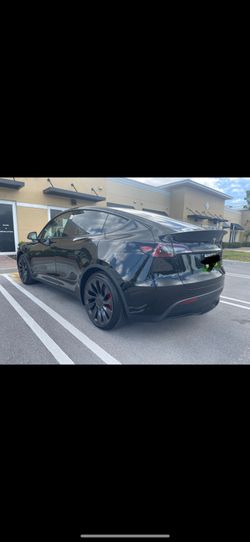 Tesla OEM REAL CARBON FIBER rear Trunk Spoiler