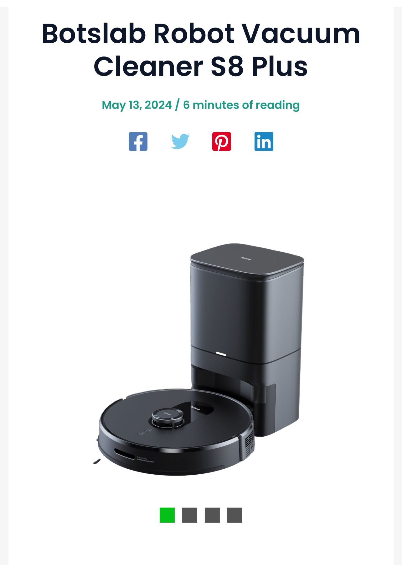 Botslab Robot Vacuum Cleaner S8 Plus