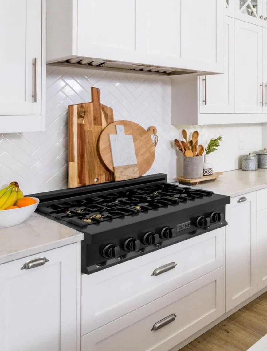 36 Gas cooktop - Zline Black Stainless steel