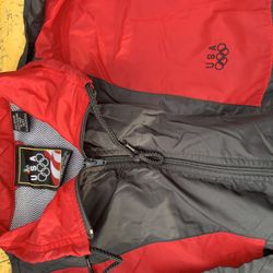 Large Vintage USA Olympics Men Windbreaker 