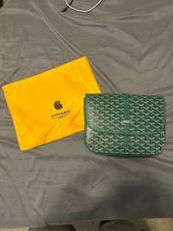 Green Goyard side bag
