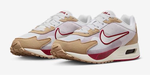 Nike Air Max Solo Size 8 Men’s New DX3666-101 White/Hemp/noble Red/white