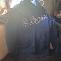 Los Angeles base ball blue hoodie