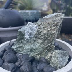 Custom Natural Granite Fire & Water Fountain Combo Package - Plug & Play