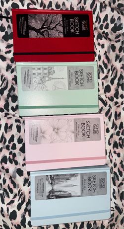 Brand new different color sketchbooks