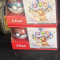 Sam's Club Prismatic Evolutions Elite Trainer Box and Pokeball 