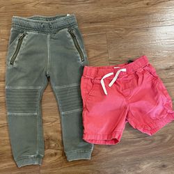 “H&M” TODDLER BOY JOGGERS AND SHORTS (BUNDLE OF 2)