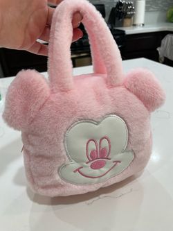 Mickey Mouse Pink Plush Mini Handbag