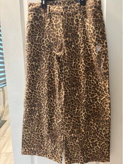 American Eagle leopard jeans