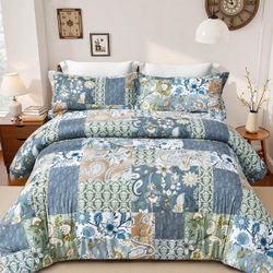 3 Piece Boho King Comforter Set