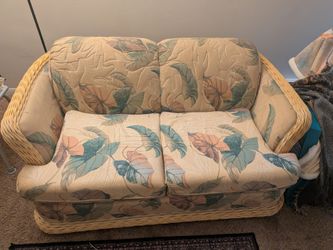 Wicker love seat