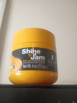 Ampro Shine N Jam Extra Hold Conditioning Styling & Braiding Gel, 4oz., Textured Hair, Moisturizing