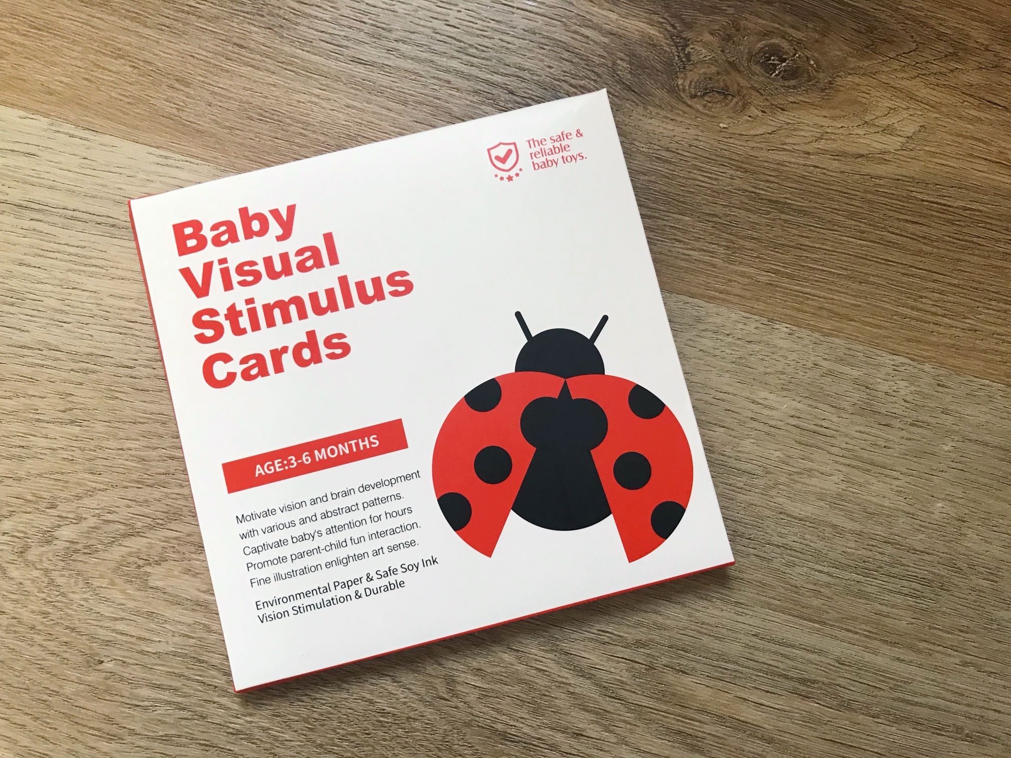 Three Baby Visual Stimulus Cards+Sorting Toy