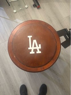 Vintage Dodgers End Table