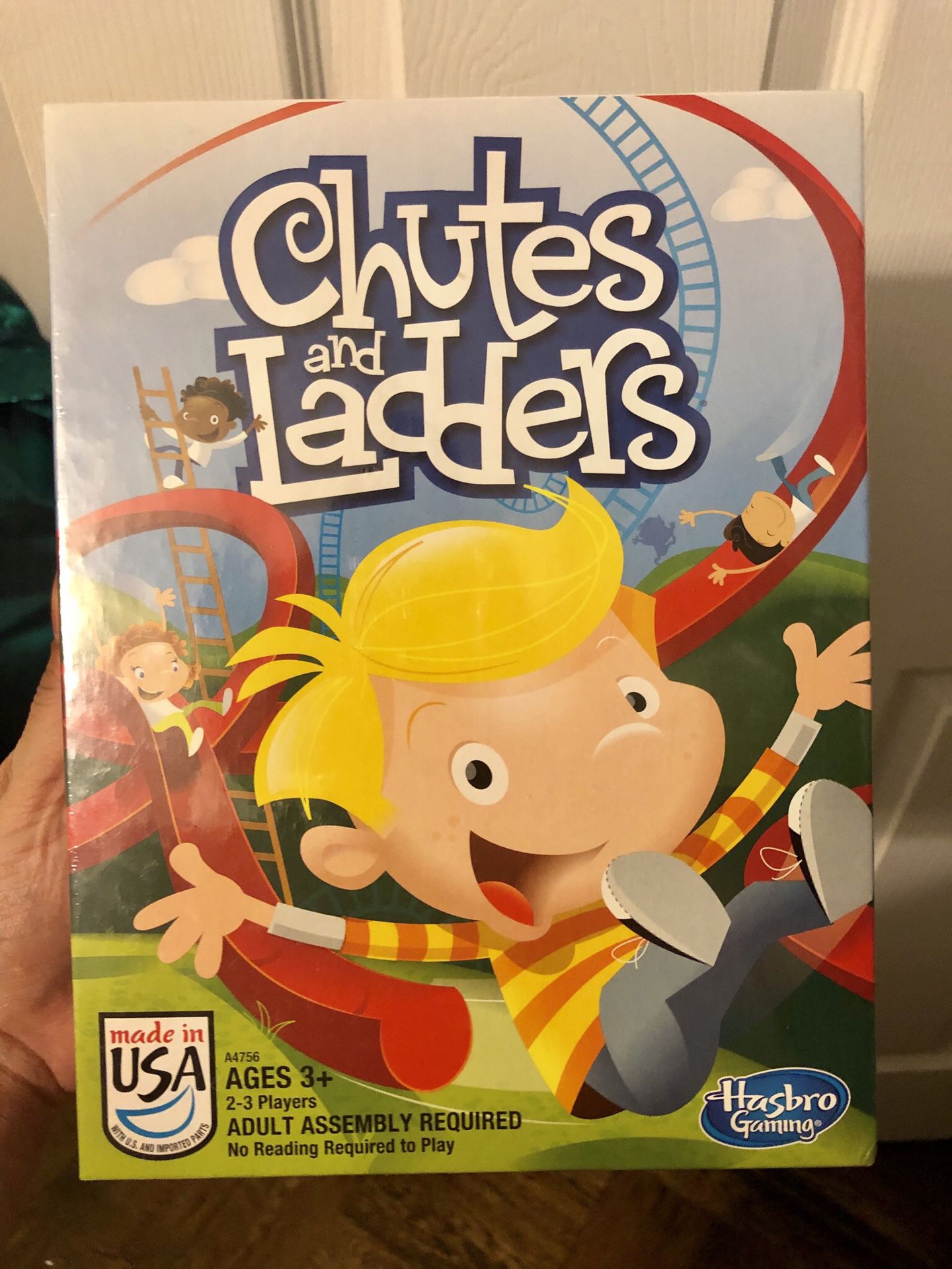 Chutes & Ladders Kids Classic Be the first to move your child-shaped playing piece from square one to square 100 on the Chutes and Ladders game board