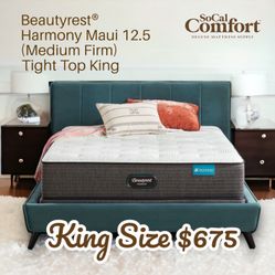 Beautyrest® Harmony Maui 12.5” (Medium Firm)Tight Top King