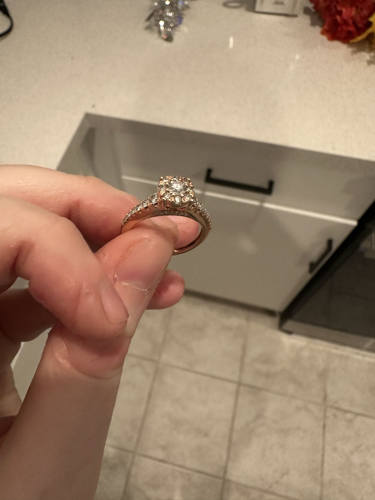 Engagement Ring And Wedding Band For Sale