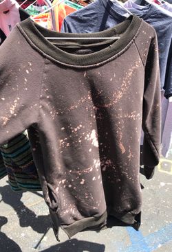 Brown spattered sweater dress O/S