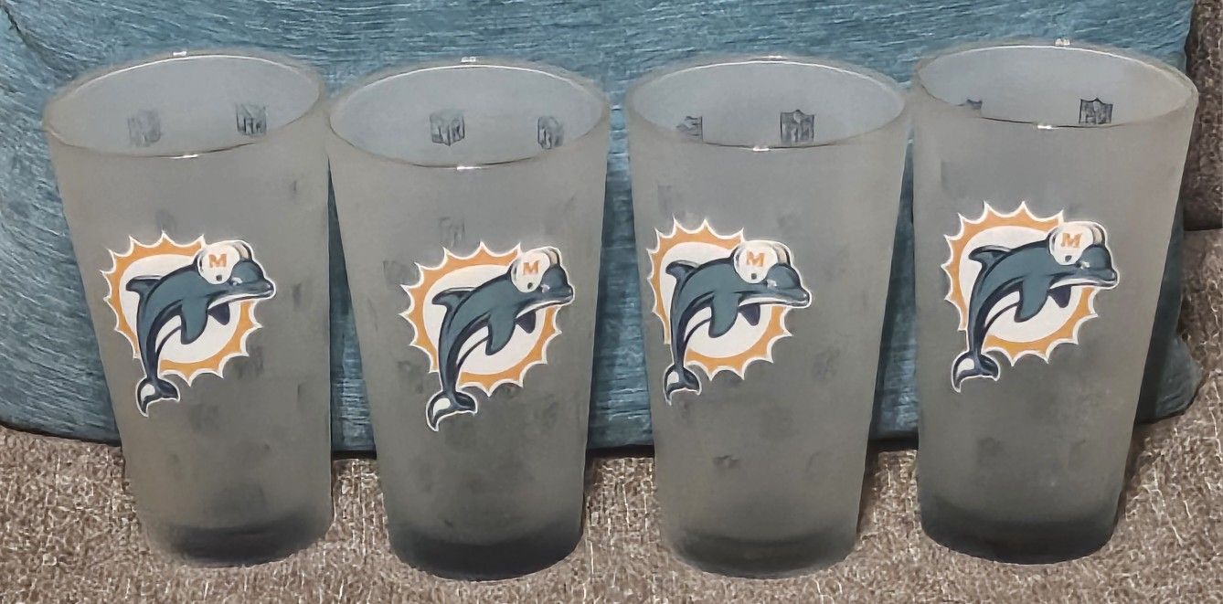 Miami Dolphins Official NFL Unisex Glasses(4)