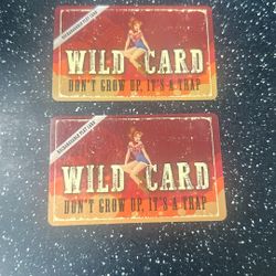 Wild Eagle Arcade Game Cards Both Have $100 On Them