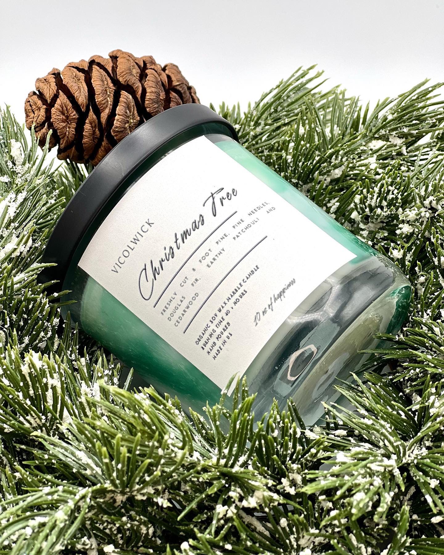 Scented Soy Candle Christmas Tree Premium Scent