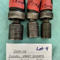 Vintage Snap-on Metric Impact Swivel Socket (Lot 4)