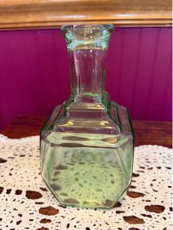 Vintage Anchor Hocking Uranium Depression Glass Decanter