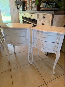 Two Vintage Nightstands