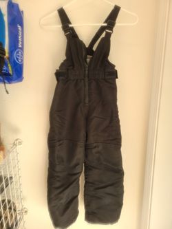Kids 5T Black Snow Bib