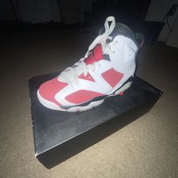 Air jordan- Carmine 6  7.5 U.S