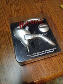 Houdini Lever Corkscrew W Foil Cutter And Spare Spiral 