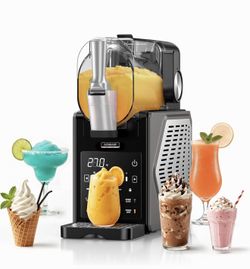 Slushie Machine for Home, 85oz Larger Ice Cream Maker with LED Display, 6 Preset Programs | Auto-Clean, Frozen Drink Machine for Margaritas, Frappes, 