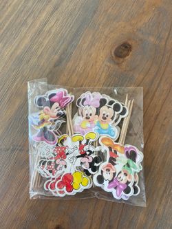 DISNEY MICKEY & Minnie cupcake/ toothpicks