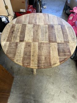 Distressed Table Drop Leaf