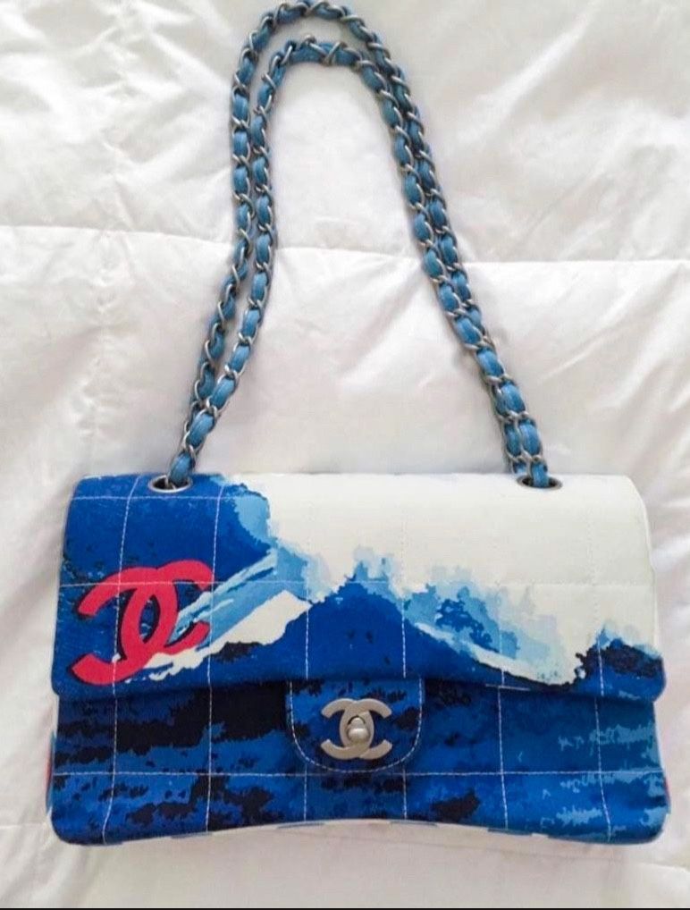 Chanel Diana Surf Hand Bag Purse Limited Edition Rare  