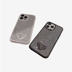 Prada iPhone 12 Pro Max  Sparkling Studded Phone Case