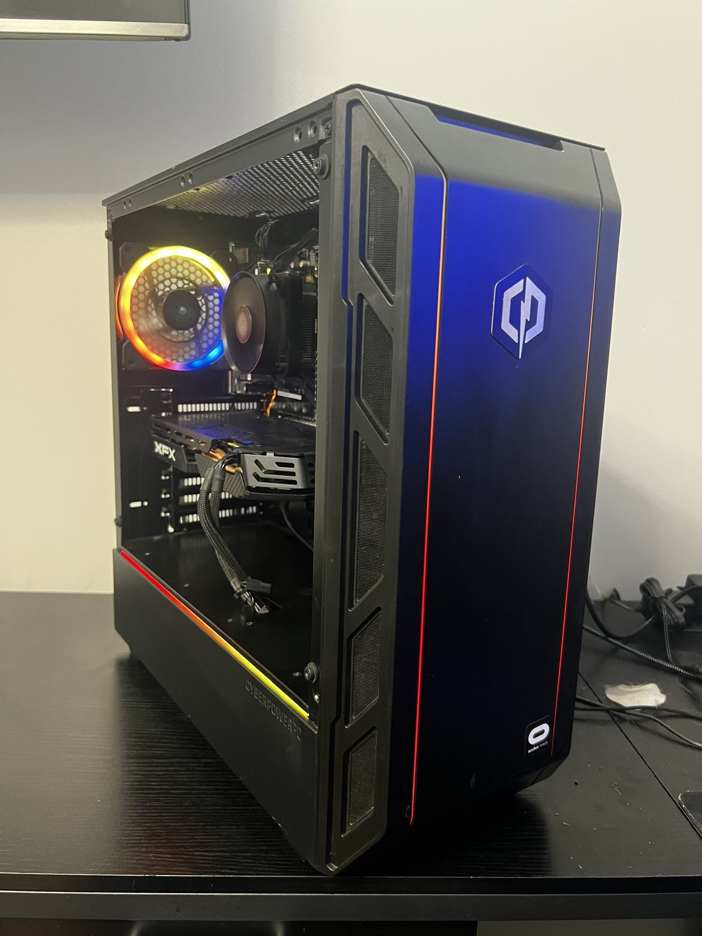 *Newly Built* RGB Gaming PC | Ryzen 2600 | 16GB | RX 580 | SSD+2TB.HD | Win 11 | Wifi 