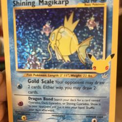 Shining Magikarp 66/64 Pokemon Celebrations Classic Collection