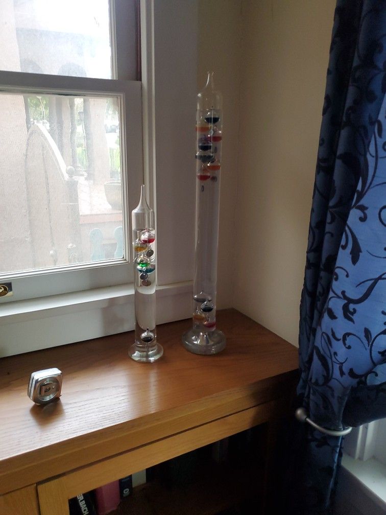 Galileo Thermometer, 24 Inch, Sealed, Rugged, High-Quality Glass Tube