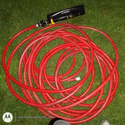 50 ft heavy duty hose with sprinkler