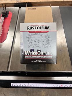 Rust-oleum clear writeable paint
