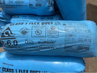 4” class 1 flex duct R- 6.0