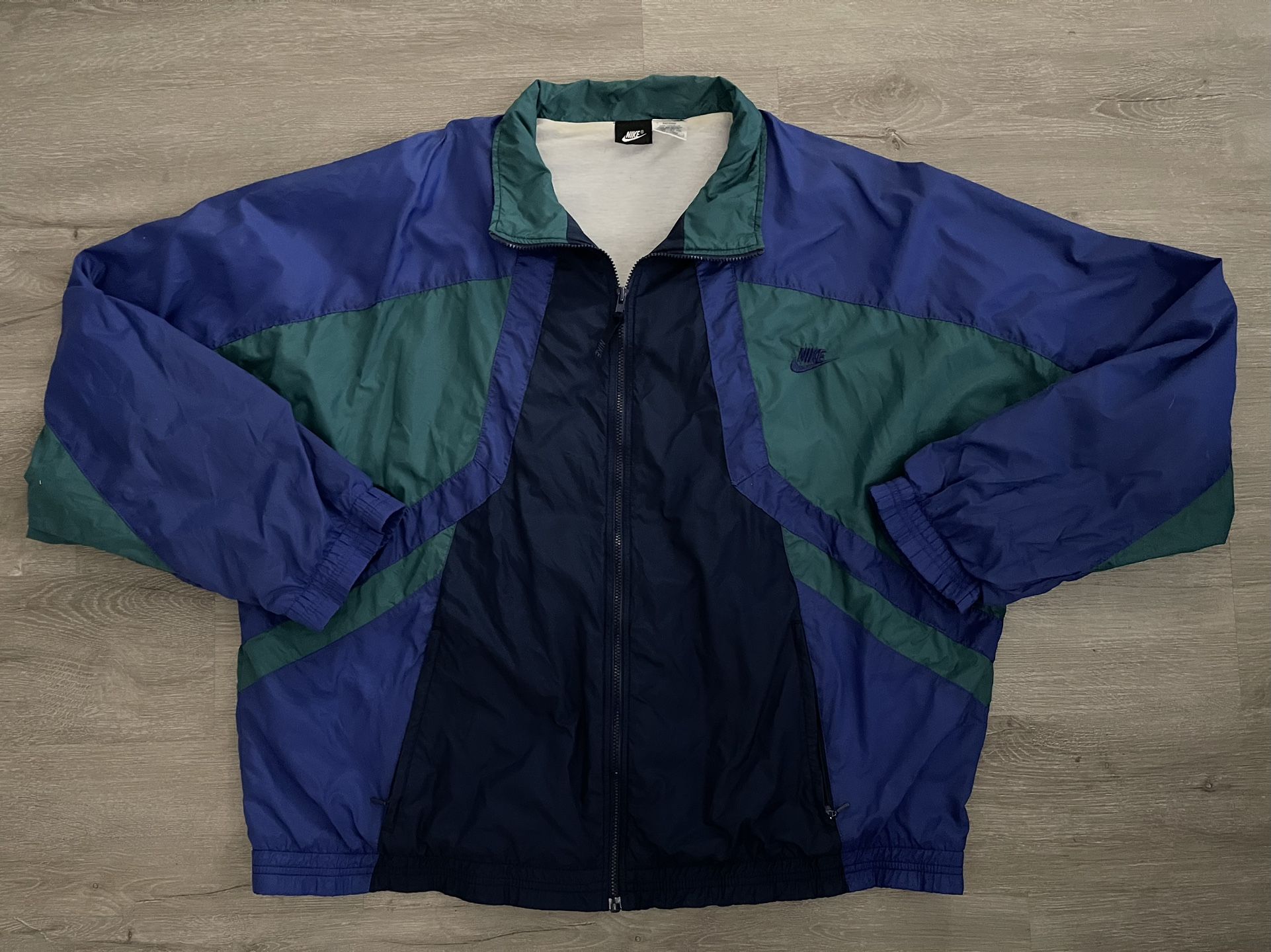 Vintage Nike Windbreaker Jacket Men’s Size 2XL Purple Green