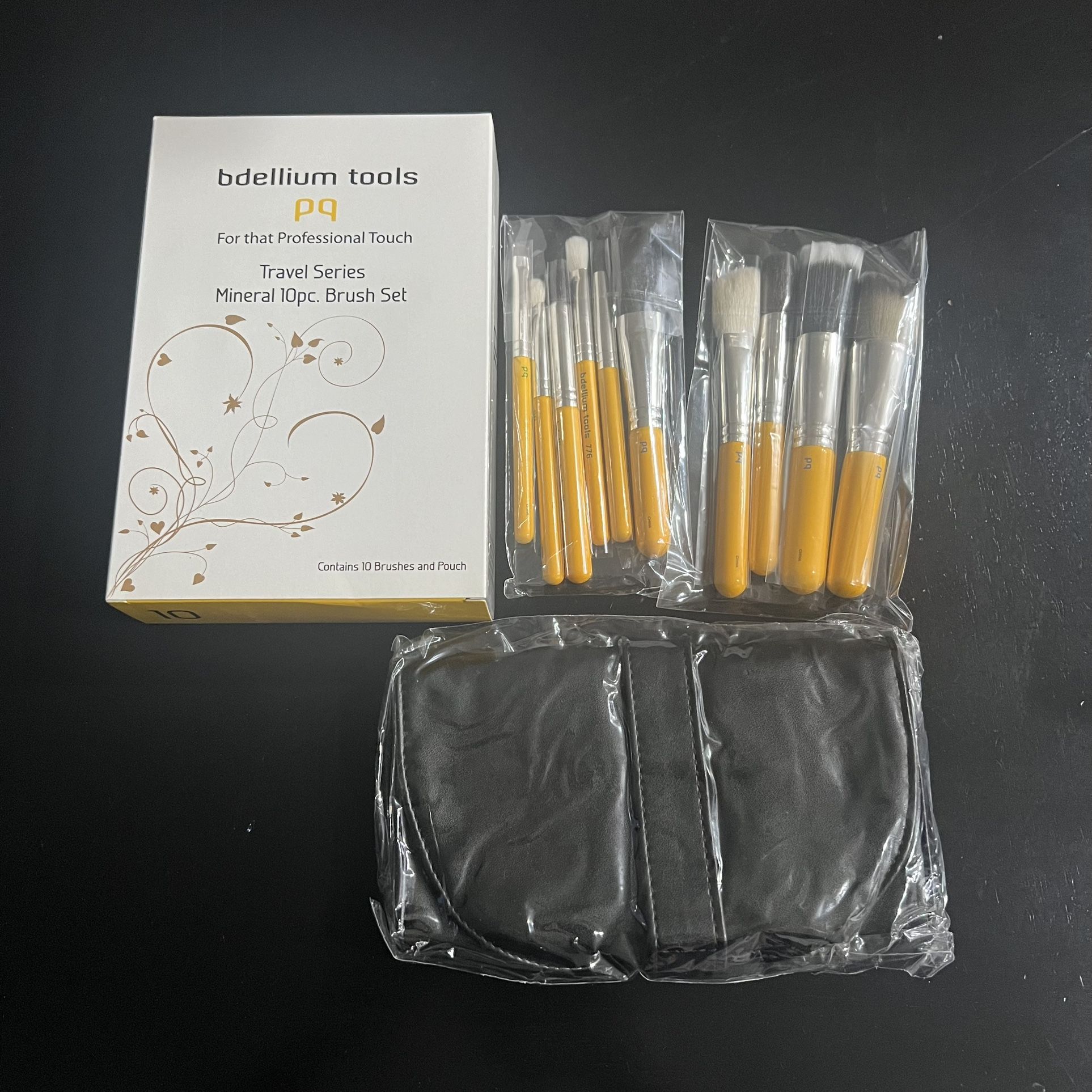 Travel Brush Mineral 10pcs Brush Set.
